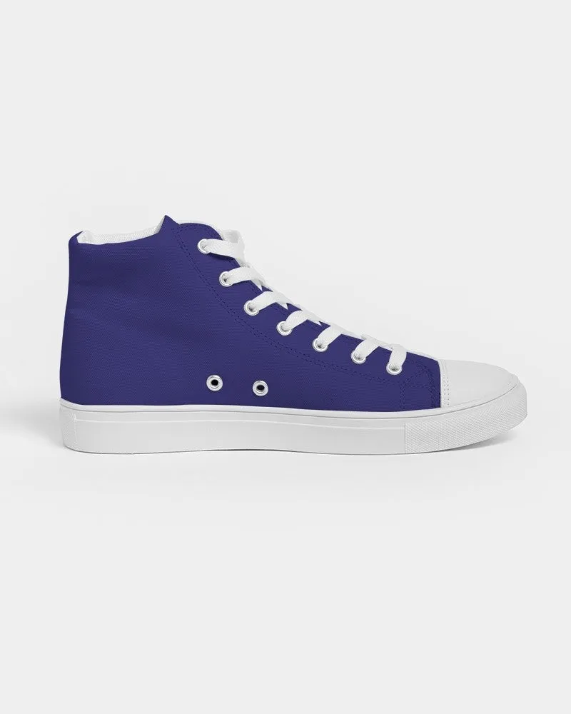 Shaded Blue High-Top Canvas Sneakers | Men's | C100M100Y0K30