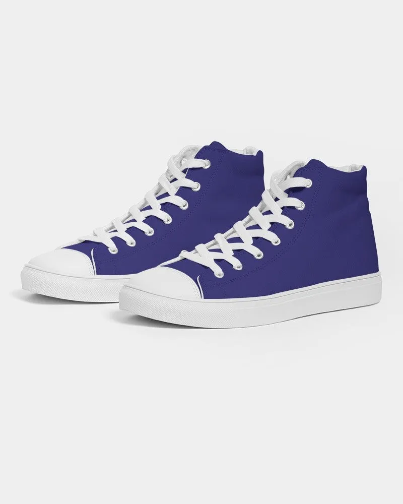 Shaded Blue High-Top Canvas Sneakers | Men's | C100M100Y0K30