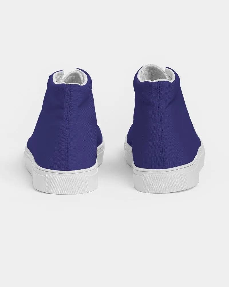 Shaded Blue High-Top Canvas Sneakers | Men's | C100M100Y0K30