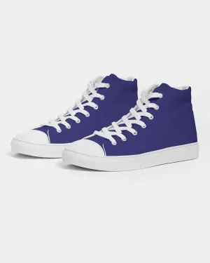 Shaded Blue High-Top Canvas Sneakers | Men's | C100M100Y0K30