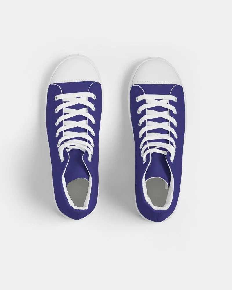 Shaded Blue High-Top Canvas Sneakers | Men's | C100M100Y0K30