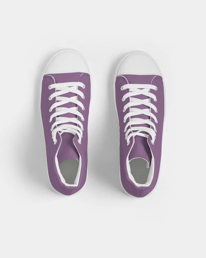 Shaded Pastel Purple High-Top Canvas Sneakers | Women's | C30M60Y0K30
