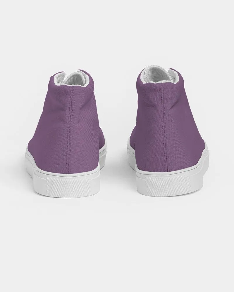 Shaded Pastel Purple High-Top Canvas Sneakers | Women's | C30M60Y0K30