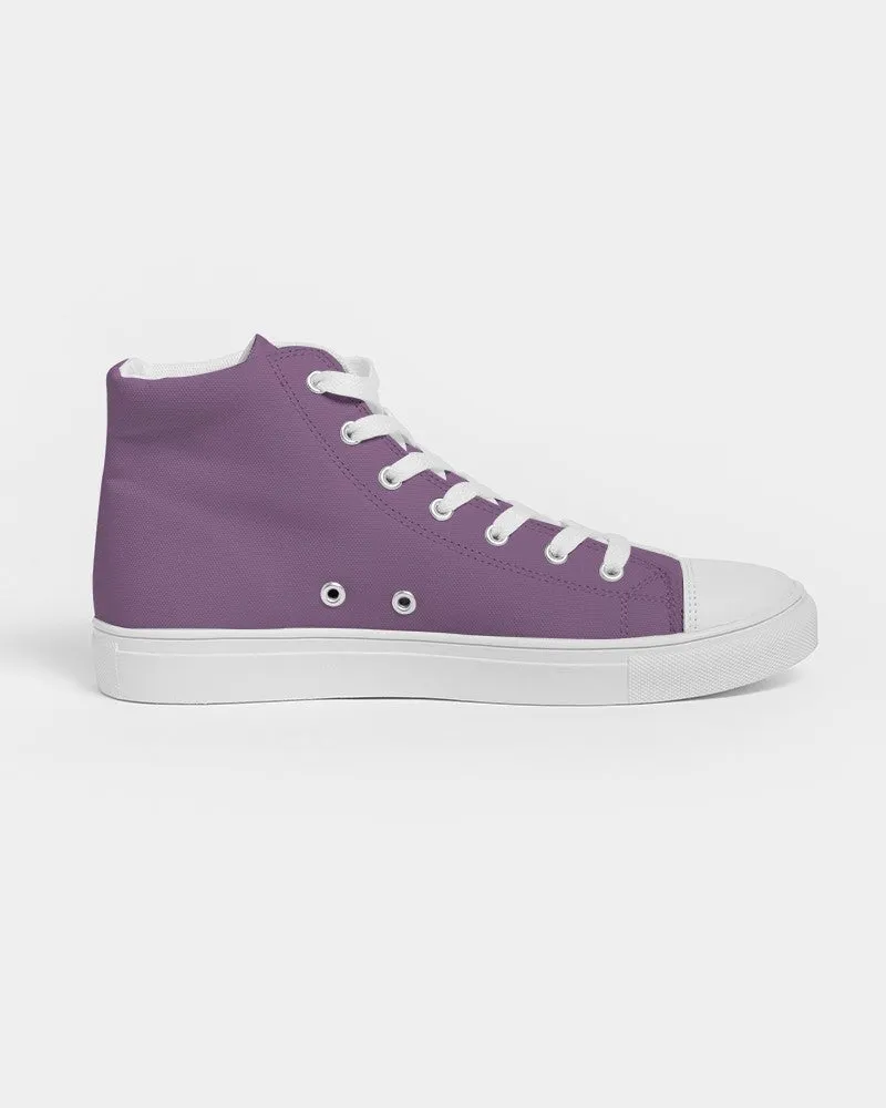 Shaded Pastel Purple High-Top Canvas Sneakers | Women's | C30M60Y0K30
