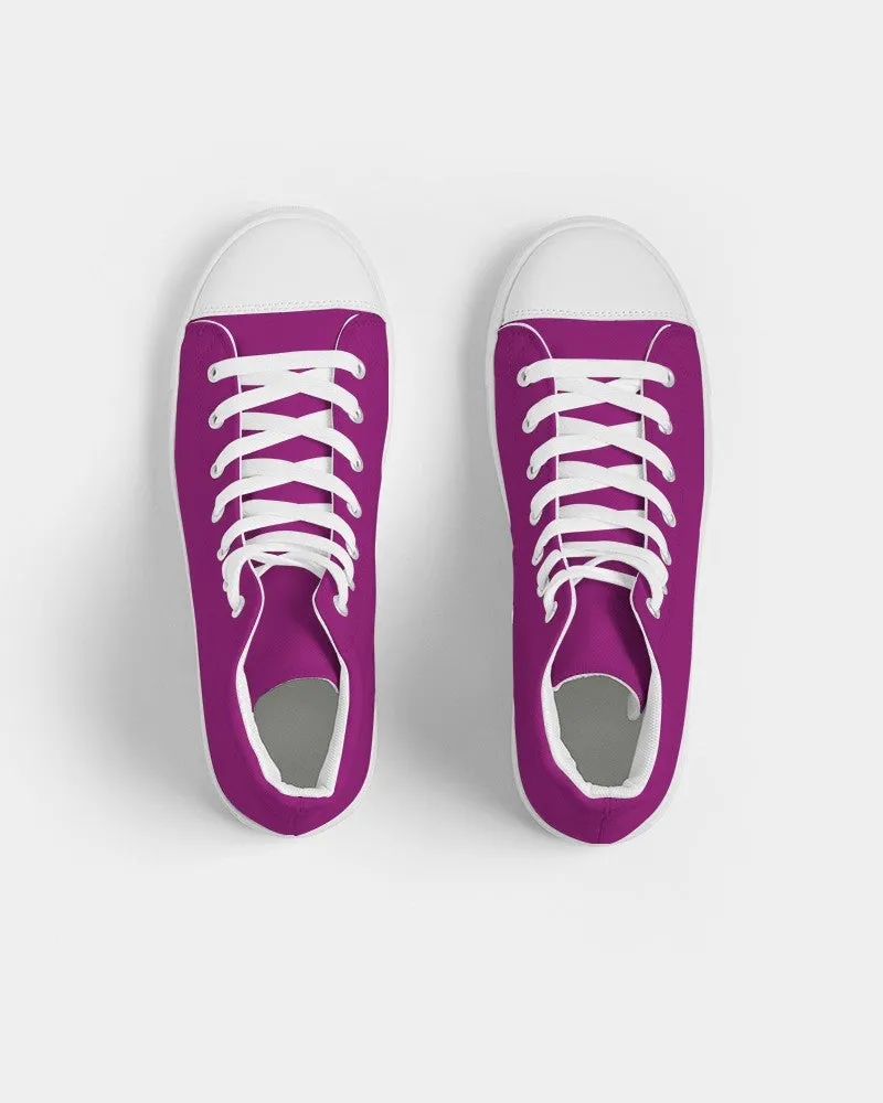 Shaded Purple High-Top Canvas Sneakers | Women's | C25M100Y0K30