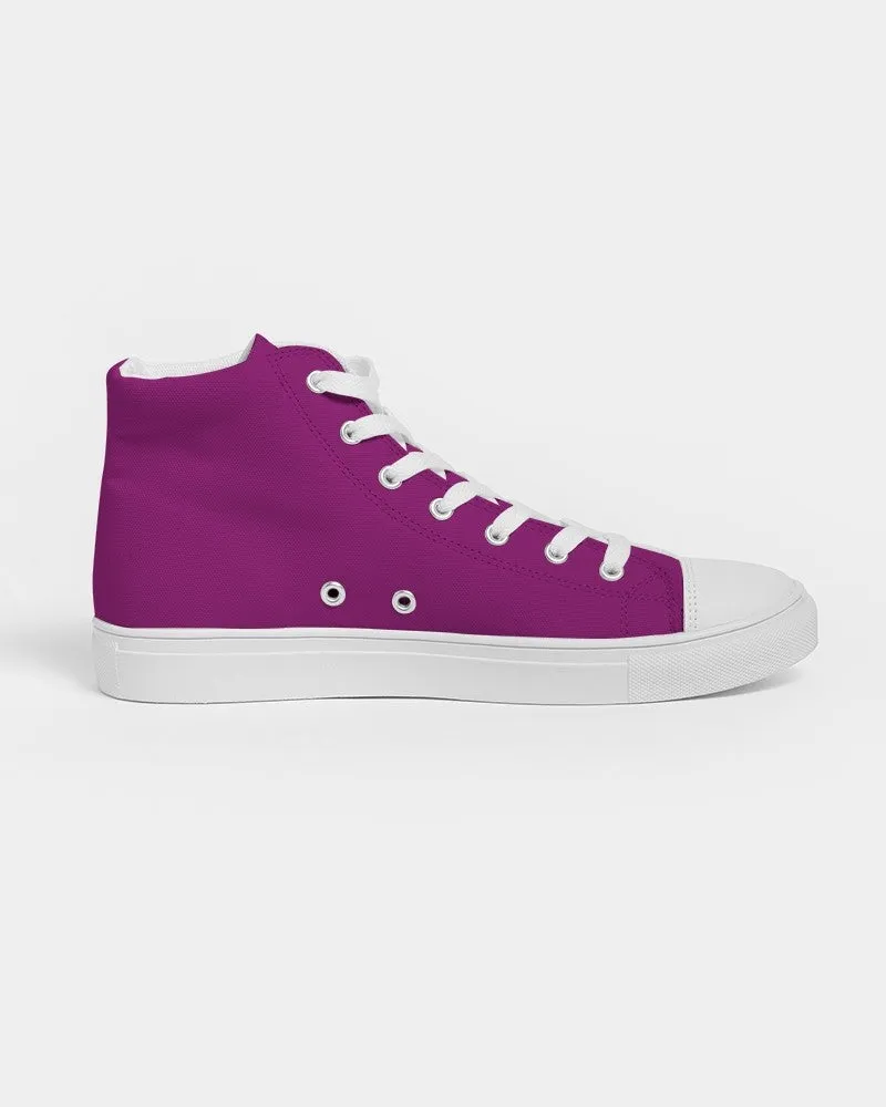 Shaded Purple High-Top Canvas Sneakers | Women's | C25M100Y0K30