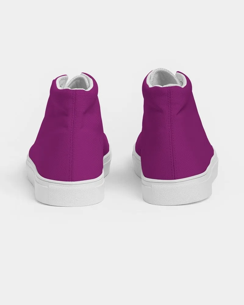 Shaded Purple High-Top Canvas Sneakers | Women's | C25M100Y0K30