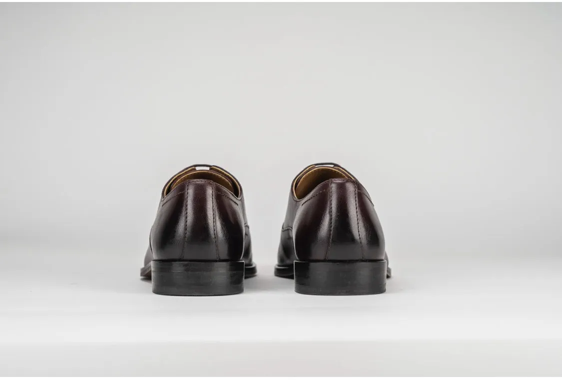 Sloane GARCIA LEATHER OXFORD TOE CAP BROWN