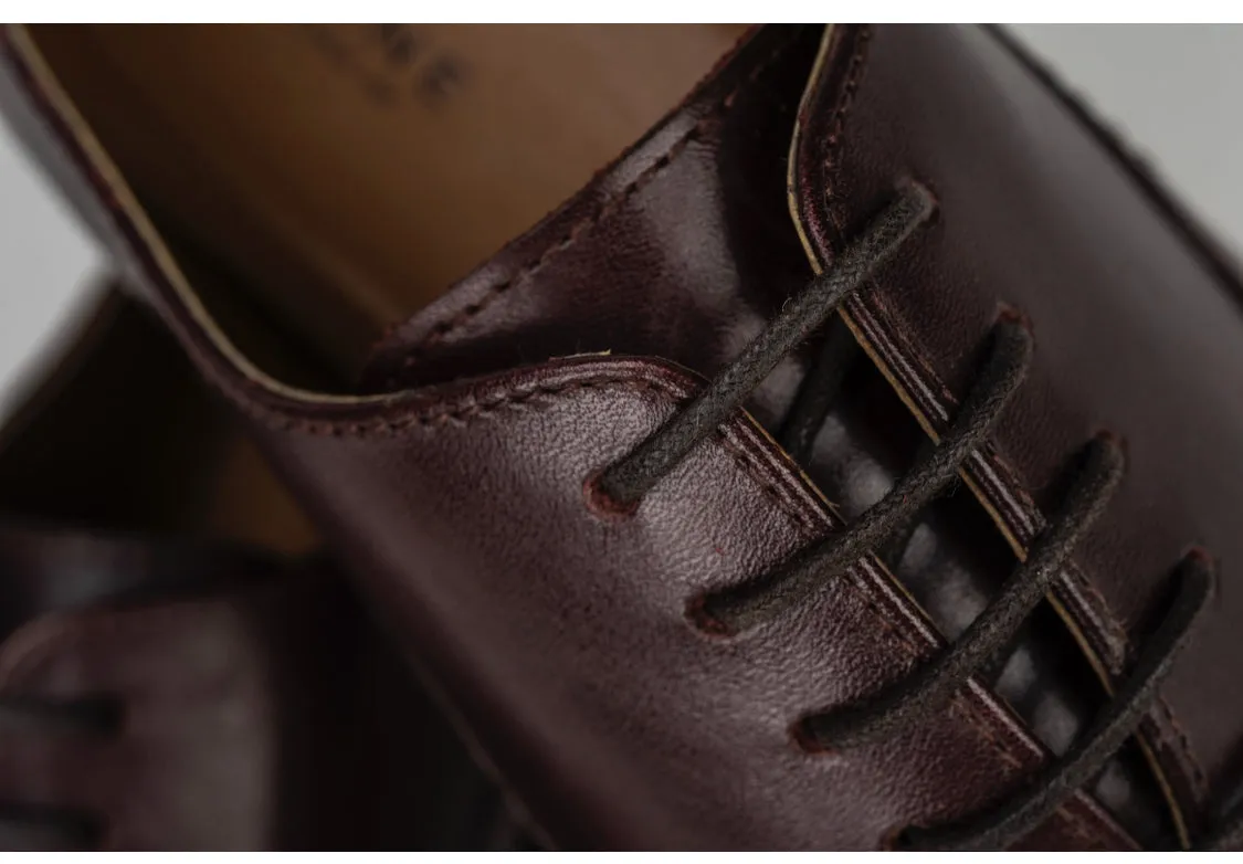 Sloane GARCIA LEATHER OXFORD TOE CAP BROWN