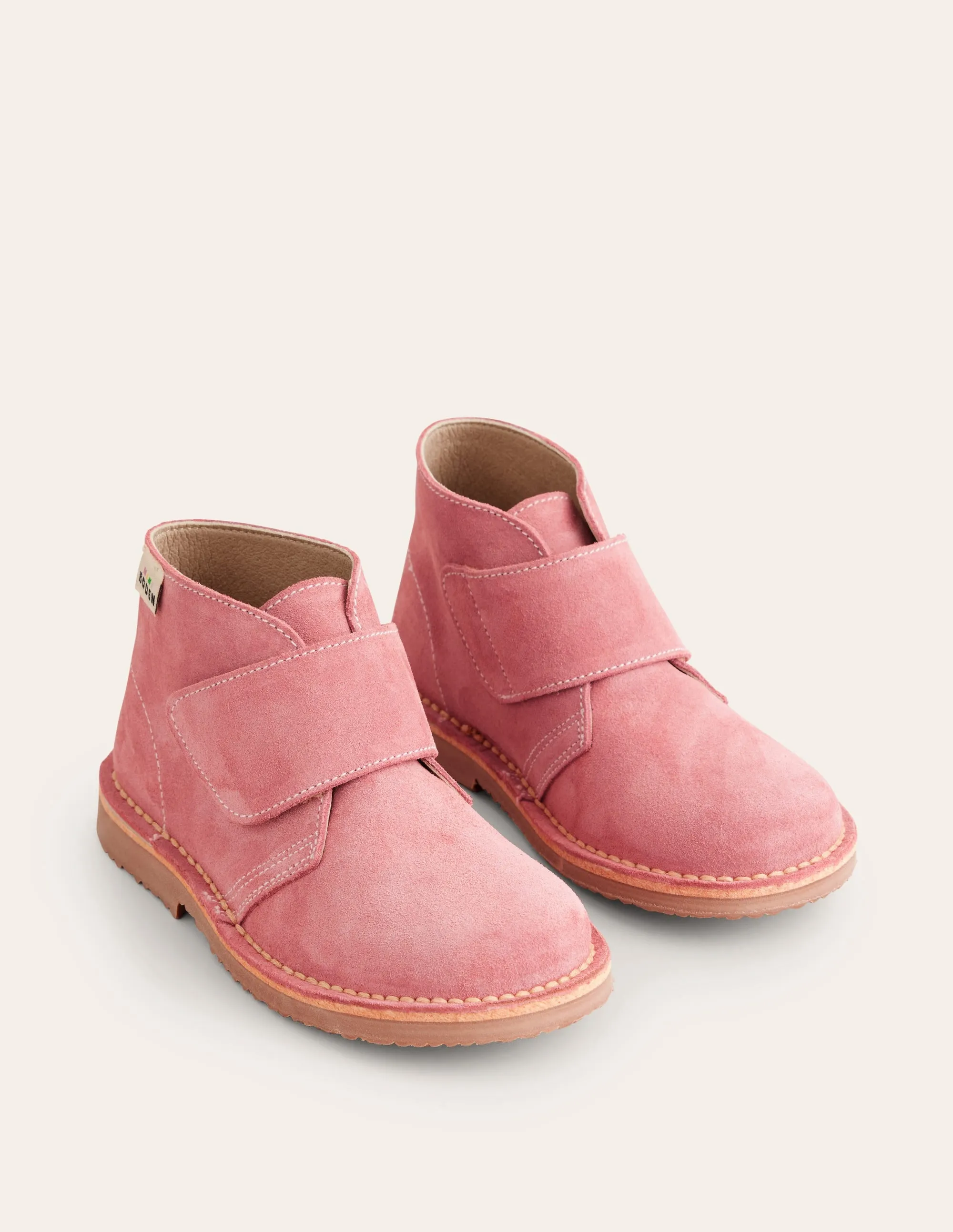 Suede Desert Boot-Pink