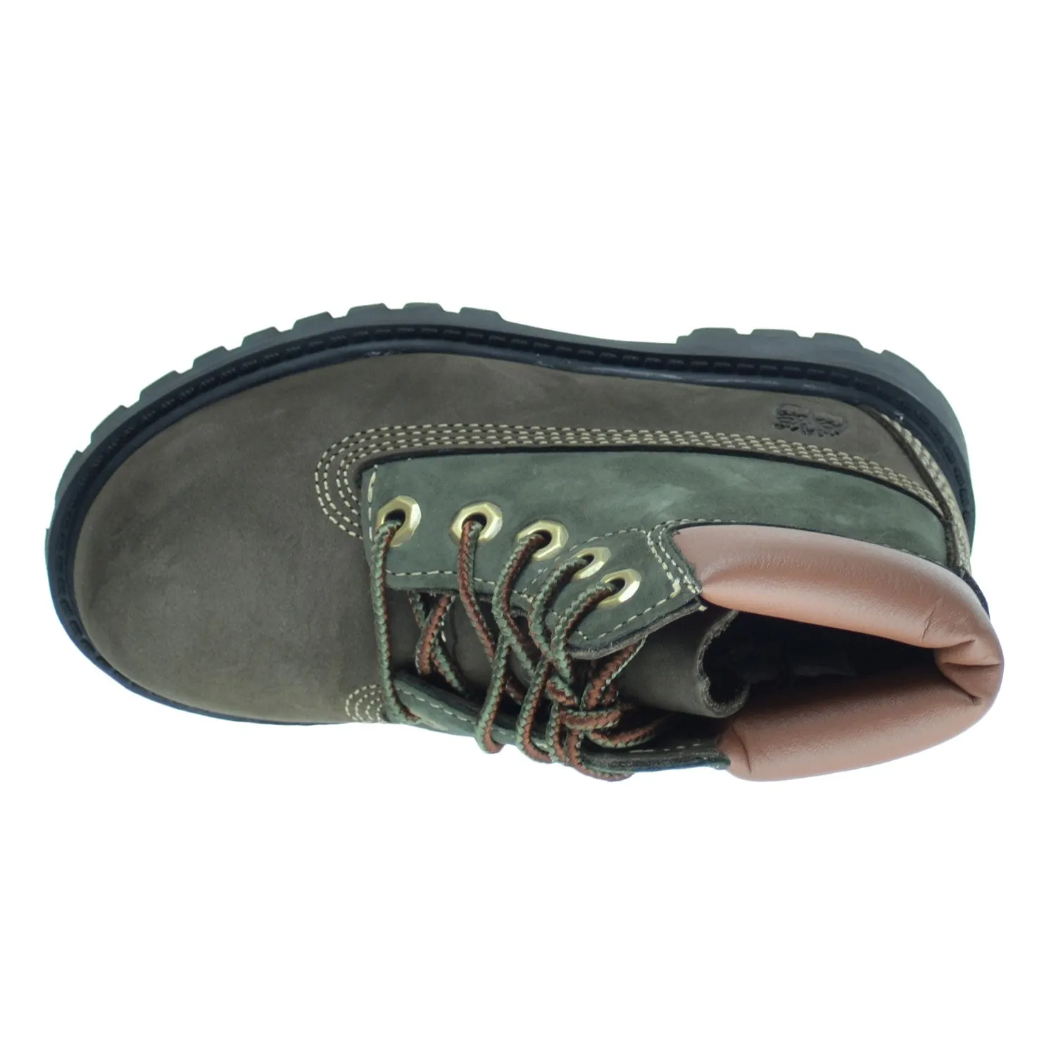 Timberland 6 Inch Premium Waterproof Toddlers/Infants Boots Brown/Green