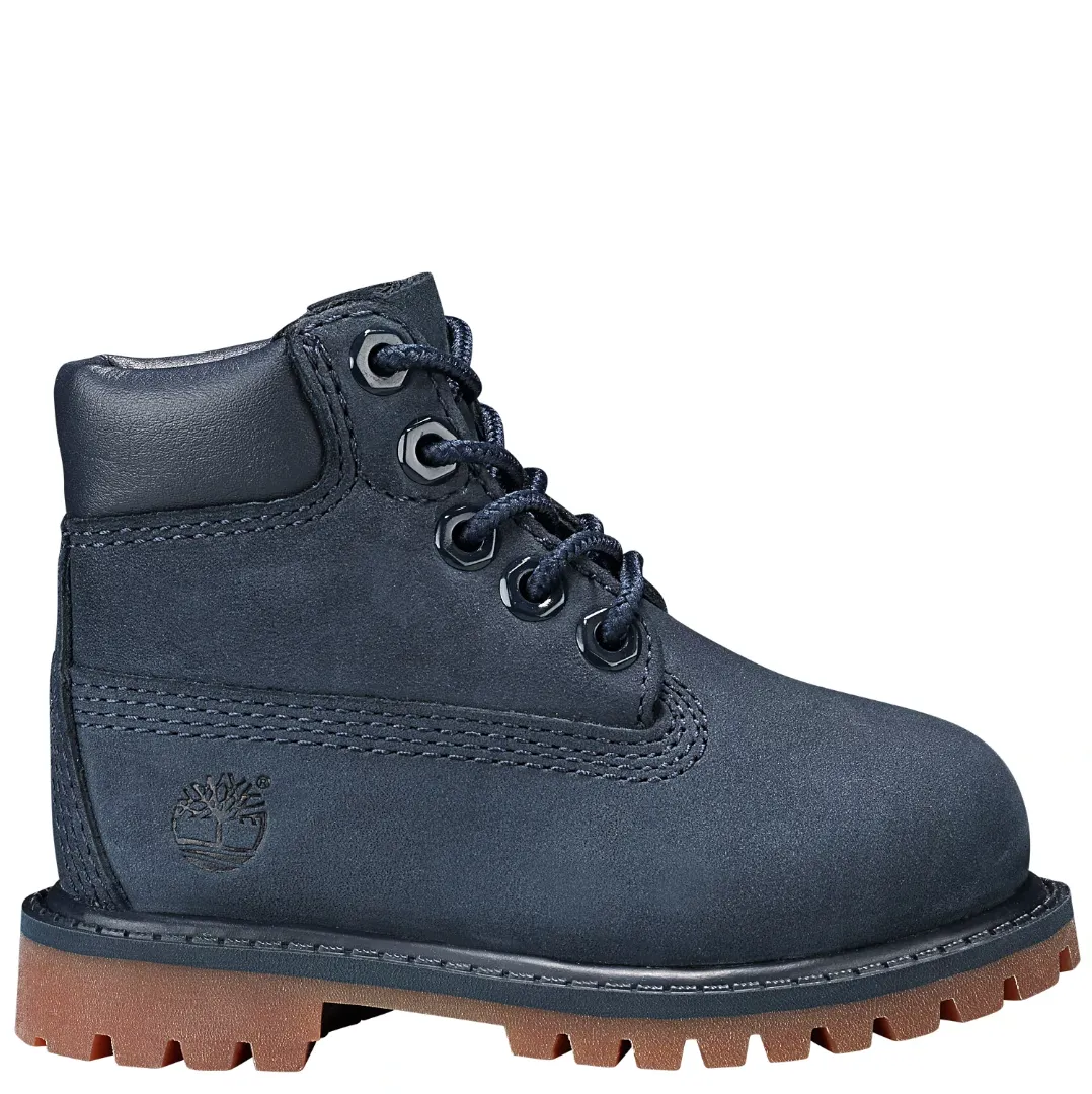 Toddler-Timberland Premium 6-Inch Waterproof Boots - Blue Nubuck