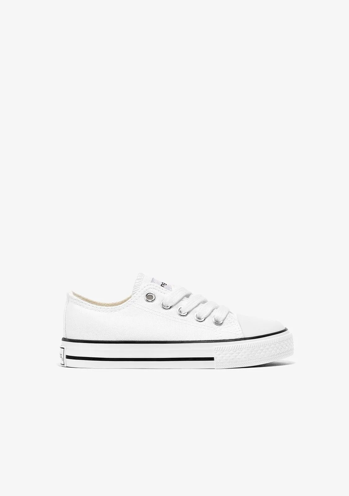 White Classic Canvas Sneakers