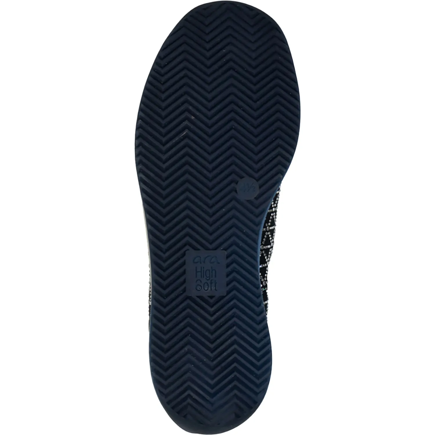 Women's Ara Shoes Lisbon Navy Wovenstretch with Sparkle