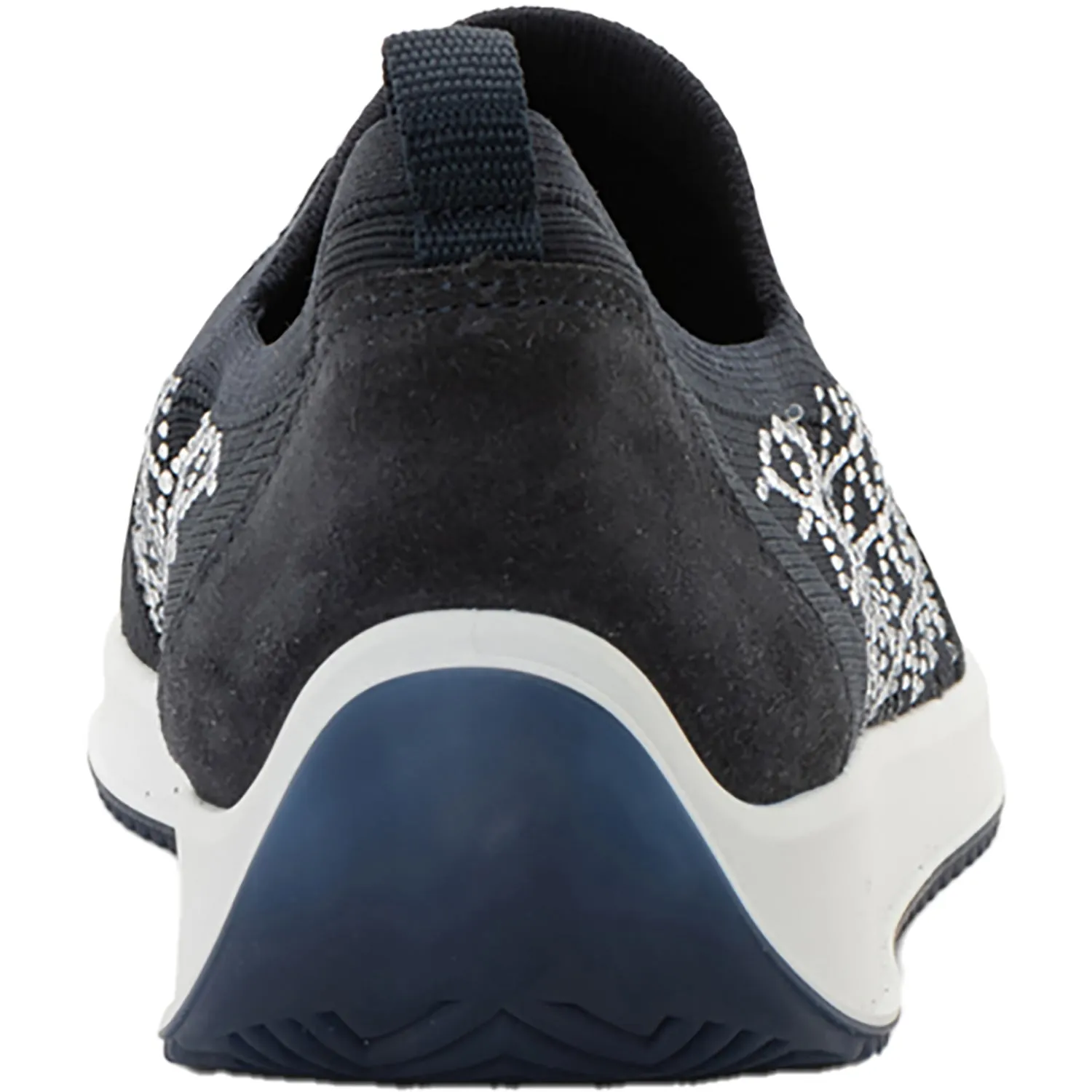 Women's Ara Shoes Lisbon Navy Wovenstretch with Sparkle