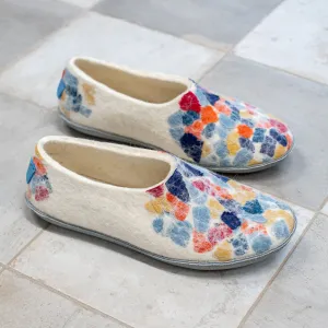 Wool and Linen - house slippers for women